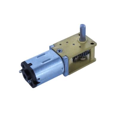 China 12v 16rpm-381rpm Metal Gear Long Life Totally Enclosed Power Off Reduction Automatic Locking Mini Gearbox DC Worm Gear Motor N20 For Smart Equipment for sale