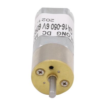 China Aslong JGA16-050 16mm Micro Flat DC Motor Gear Motor 12V Mini Full Metal Electric Low Speed ​​33RPM-340RPM Geared Motor for sale