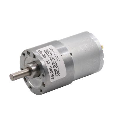 China Totally Enclosed 37mm 12v 24V Low Speed ​​High Torque Brushed Mini Pure DC Motor JGB37-3530 With 170 Rpm 900 Gearbox for sale