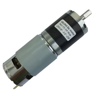 China ASLONG PG42-775 24V 12v Size Torque DC Motor Totally Enclosed Gear With Reduction Planetary Gearbox for sale