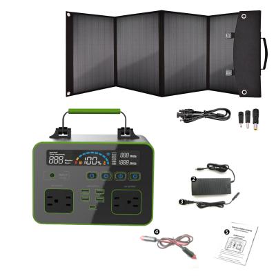 China QC 100-240v 324000mah Waterproof Portable Solar Car Generator 1200W Power Station AC DC CE\FCC\ROSH\PSE\UN38.3 for sale