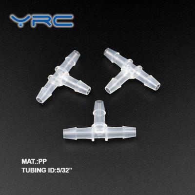 China Mini Food Grade PP Material Plastic Tee Tube Joint Type Tee Joint for sale