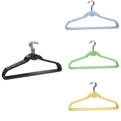 China CHARISMA Eco-Friendly Material Hook Laundry Hanger Space Saving Closet Strong Thick Durable Clothing Non Slip Cheap Clothes Plastic Hange for sale