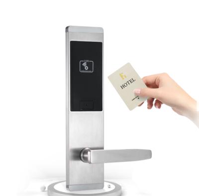 China Stainless steel zinc alloy smart wifi Rfid card swipe lock door password lock hotel digital door lock. for sale