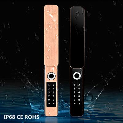 China Wholesale Anti-peep code factory IP68 fingerprint scanner door lock waterproof outdoor smart biometric lock for garden gate for sale