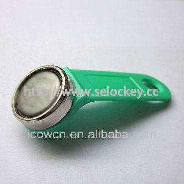 China 304 stainless steel shell TM1990 ibutton card with magnetic ring for sale