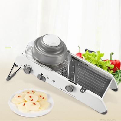 China Multifunctional Stainless Steel Cutter Shred Artifact Grater Kitchen Potato Slicer Viable Home Vegetable Slicer Shredder for sale