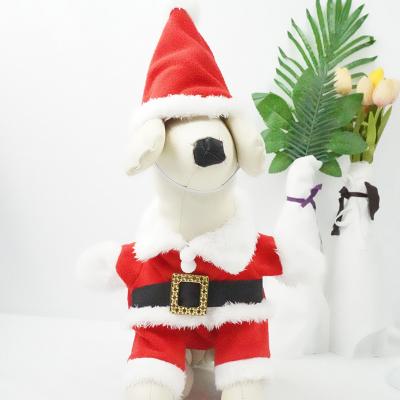 China Sustainable Santa Dog Christmas Clothes Pet Christmas Fun Party Pet Supplies for sale