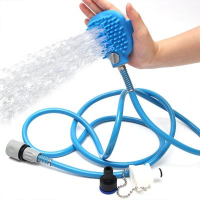 China Pet Hair Cleaning 2021 Hot Sale Pet Bathing Tool / Dog Shower Sprayer Massage Brush Pet Grooming / Pet Shower Massage Brush Tool Kit for sale