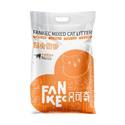 China Stocked Pack 5kg Making Of Mixed Pet Care Products Cat Litter , Clean And Odorless for sale