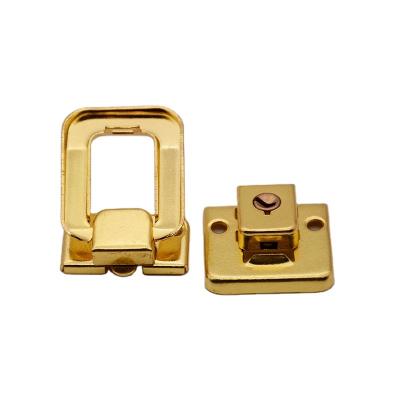 China Gold Flexible Antique Box Latch Latch Suitcase Buckle Suitcase Lock Suitcase Lock Decorative Hook Hinge for sale