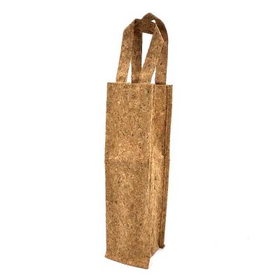 China Vintage Eco Customized Sustainable Recycled Cork Bag Wine Bottle Tote Bags for sale