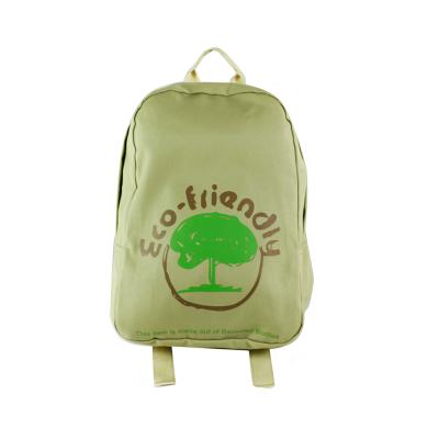 China Large Eco Size Waterproof Student Boys Storage Schoolbags Fashion Kids Sustainable Recycled RPET Fabric School Bag for sale