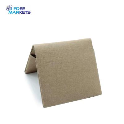 China Business Card Holder Foldable Washable Business Card Holder Viable Recycled Kraft Paper Folding Wallet for sale