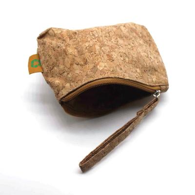 China None Natural Eco Friendly Products Cork Bag Wallets Pouch Sustainable Reused Cork Pouch Coin Purse for sale