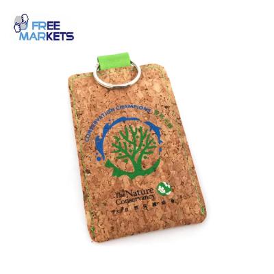 China Fashion Eco Custom Printed Recycled Wine Cork Green Credit ID Business Work Card Holder for sale