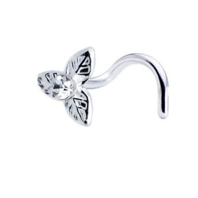 China Stainless Steel Diamond Nose Ring Body Jewelry Piercing Free Nose Rings for sale