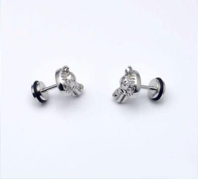 China Wholesale Design Fashionable Mens Stainless Steel Earring Ear Stud Mount Ear Stud for sale