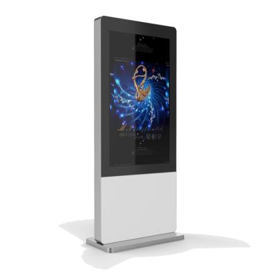 China 55 Inch Outdoor Outdoor Floor Standing Advertising Player LED Digital Signage Touch Screen Outdoor Advertising Kiosk for sale