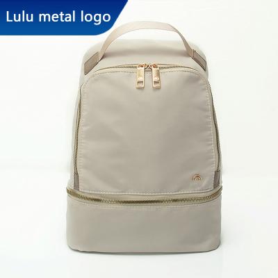 China Oxford Lulu Border Sports Bag Lulu Original Factory Women Outdoor Backpack Oxford Same Yoga Backpack Premium Fashion Schoolbag for sale