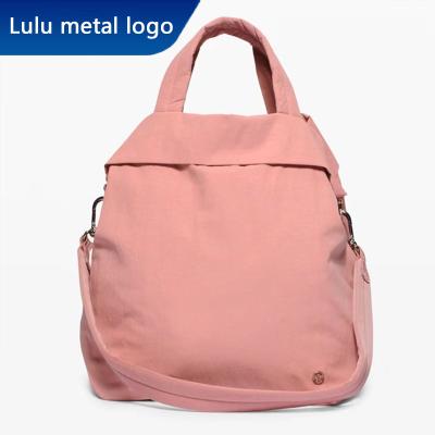 China European and American Oxford handbag sports fast multifunctional yoga fitness travel track the same lulu bag with label for sale