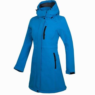 China Lulu Winter Women's Long Outdoor Camping, Mountaineering, Leisure, and Load Coat Soft Shell Coat Plush Composite for sale