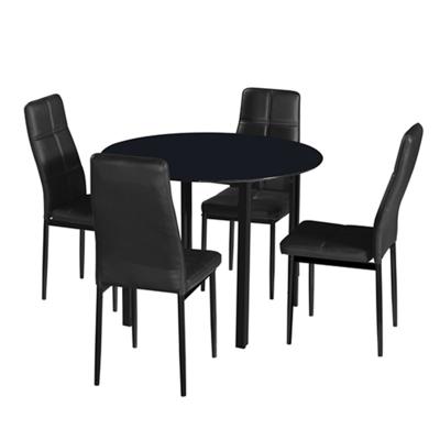 China Exporting Best (Height) And Good Adjustable Selling Round Glass Dining Table For 4 for sale