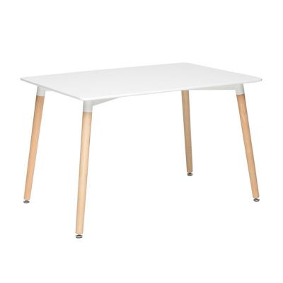 China (Size) latest wood legs plywood top adjustable white dining table, dining table and chairs for sale