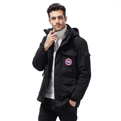 China Custom Logo Jacket Designer Fashion Hot Sale Anti-Wrinkle Plus Size Hooded Zipper Coat Male Hooded Winter Plus Size Coat For Men's Clothing for sale