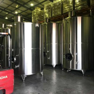 China With Pump-over System Press Cap Automatically By Fermenting Manufacturer Direct Supply 8000L Fermenter Wine Tank Stainless Steel Fermentation With Good Price for sale