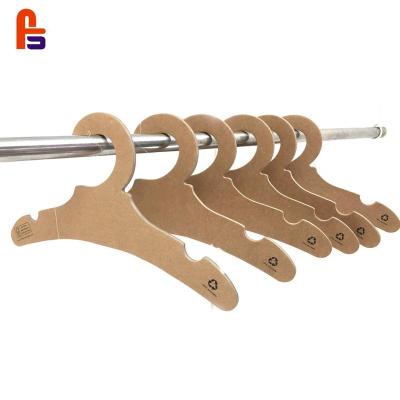 China Recyclable Multifunctional Paper Cardboard Kids Hangers For Baby And Toddlers Coat for sale