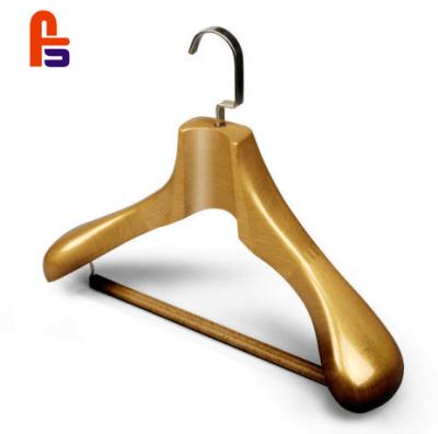 China MOVABLE Custom Wooden Lotus Pants Hanger for Man with Clip for sale