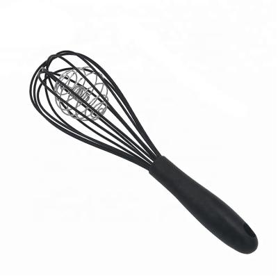 China 2019 Viable Hot Selling High Quality Silicone Egg Beater 12 Inch Stainless Steel Ball Inside Egg Beater for sale