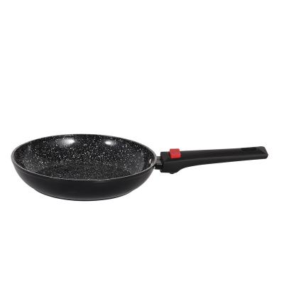 China General Use For Gas Cooker A Variety Of Sizes Froged Aluminum Frying Pan With Detachable Handle Use For Gas And Induction Cooker for sale