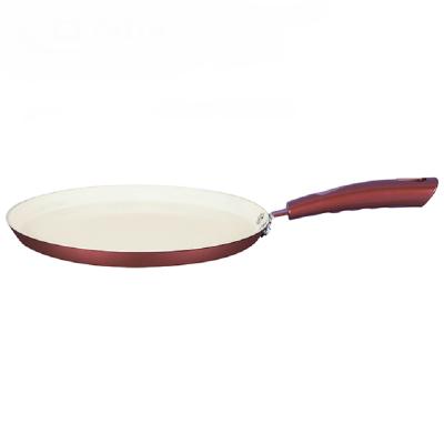 China General Use for Gas and Induction Cooker 20-28cm China Aluminum Nonstick Pizza Pan with Bakelite Handle for sale