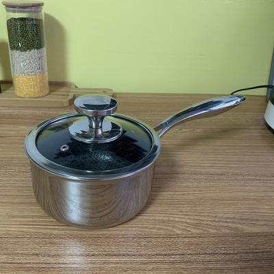 China Stocked 2021 Wholesale Stainless Steel Stick Pots Non Sets Cookware Kitchenware Cooking Cooking Pot Set for sale