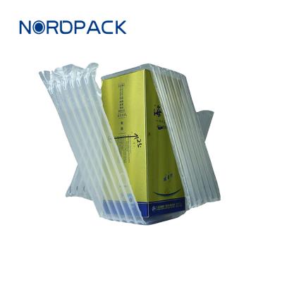 China High Pressure Pouch With One Way Value Cosmetics Hot Selling Transparent Air Column Air Bags Fruit Bub Inflatable Air Column Bag for sale