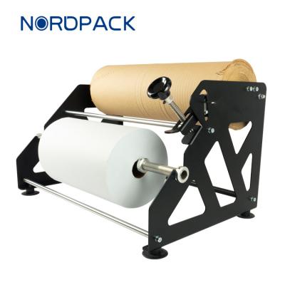 China Recycled Uncoated Craft Paper Dispenser Honeycomb Kraft Paper Roll Cutting Machine for sale