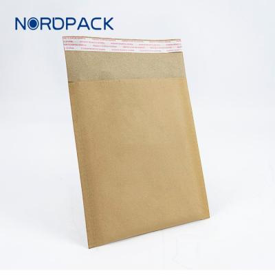 China Recycled Materials Custom Natural Printing Mailing Honeycomb Padded Envelope Packaging Recycled Biodegradable Kraft Paper Mailing Bags For Shipping for sale