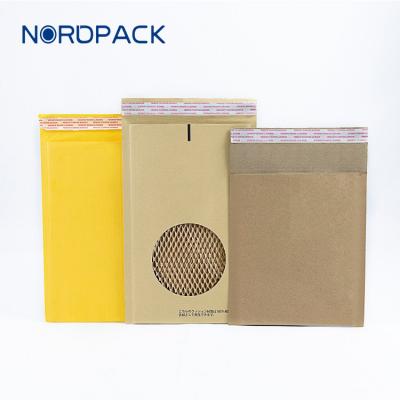 China 100%Recyclable No Ads 100% Recyclable 100% Recyclable Plastic Honeycomb Kraft Paper Padded Envelopes Eco-Friendly for sale