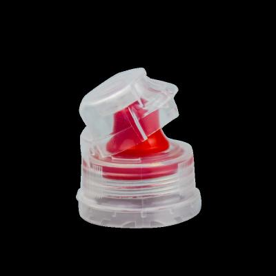 China Hot Sale 28mm Spill Sport PCO1881 1810 Plastic Flip Top Cap Non Push Pull Closures For Bottle Drink Jar for sale