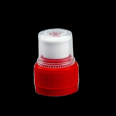 China Thefproof Red/Green Plastic Water Bottle 28mm Push-Pull/Flip Top Cap Pet Lids for Pet Bottle for sale