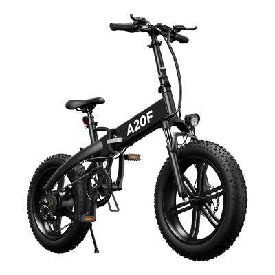 China 2021 ADO A20F 36V 350w Ebike Standard Distribution Folding City Electric Fast Electric Mountain Road 7 Speed ​​Foldable e-Bike Fat Bike for sale