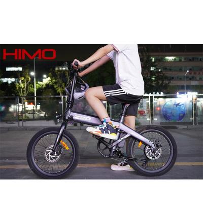 China New Fold Aluminum Alloy HIMO Z20 Mid Tire Electric Bicycle 36V 250W Drive E Bike Fast Folding Adult Electric Bikes City Long Range Cycle for sale