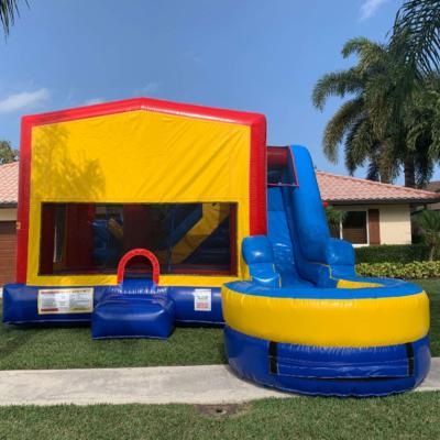 China Plato 0.55mm Bounce Commercial Inflatable Bouncy House Cheap Combo Bouncy House PVC Tarqaulin Castle Jumping Slide For Party Rental for sale