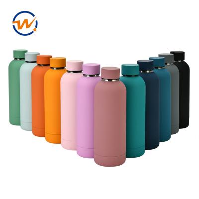 China Sustainable Motivational Kids Stainless Steel Sport Insulated Drink Water Bottles With Custom Botellas De Agua Logo for sale