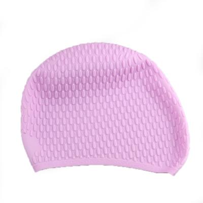 China Custom Waterproof Adult Hair Durable 100% Natural Silicone Dreadlocks Eco-Friendly Waterproof Soft Swim Cap Long Swim Caps for sale