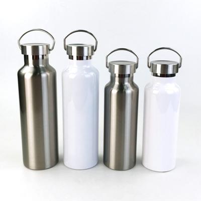 China 750ml Water Thermos Stainless Steel Blanks Sublimation Sports Bottle Viable Tumblers for sale