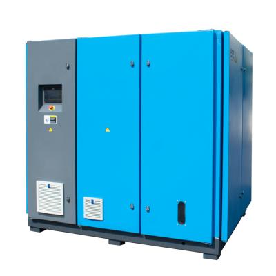 China 75kw 100HP 8bar 10bar Lubricated Direct Drive PM VSD Two Stage Screw Air Compressor for sale