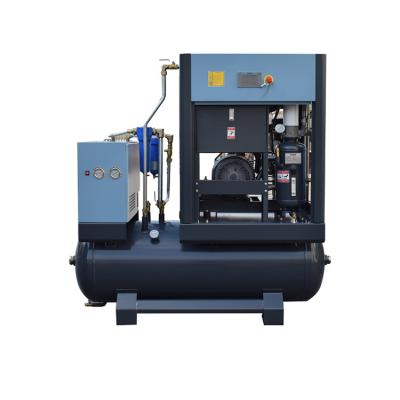 China Lubricated 11kw 15hp Tri Phase Integrated Screw Air Compressor For Low Price for sale